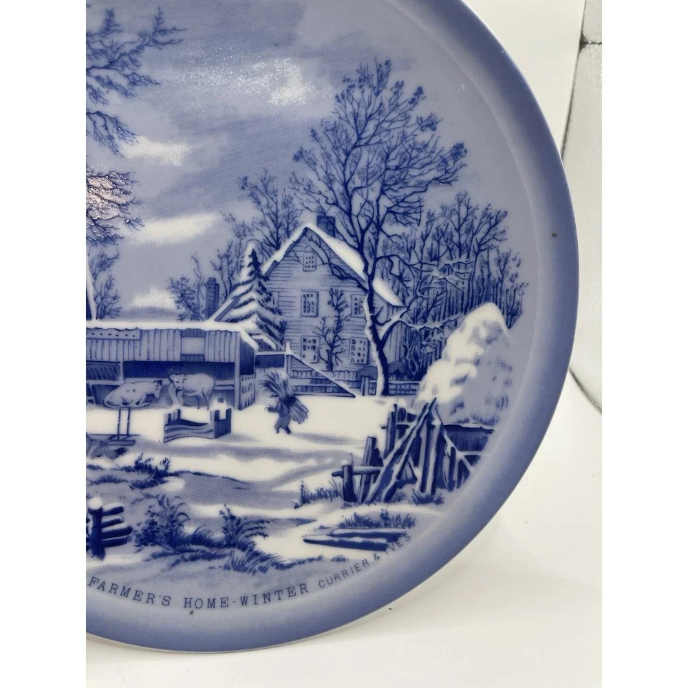 CURRIER & IVES COLLECTOR PLATE 7‎ 3/4